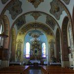 Basznia Dolna, wnętrze kościoła parafialnego pw. św. Andrzeja Boboli, 1938-1939. Fot. Fot. J. Mazur, 2008 r.