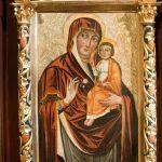 Gorajec, ikona Matki Bożej Hodegetrii (XVII/XVIII w.), w cerkwi pw. Narodzenia NMP. Fot. T. Poźniak, 2011 r.